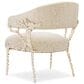 Schnadig Caracole Upholstery Accent Chair in Gold Brush and White Enamel, , large