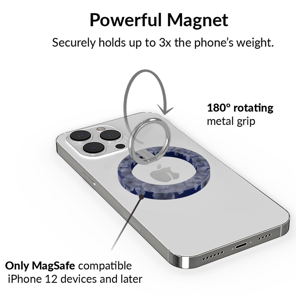 Velvet Caviar MagSafe Grip Ring in Midnight Blossom, , large