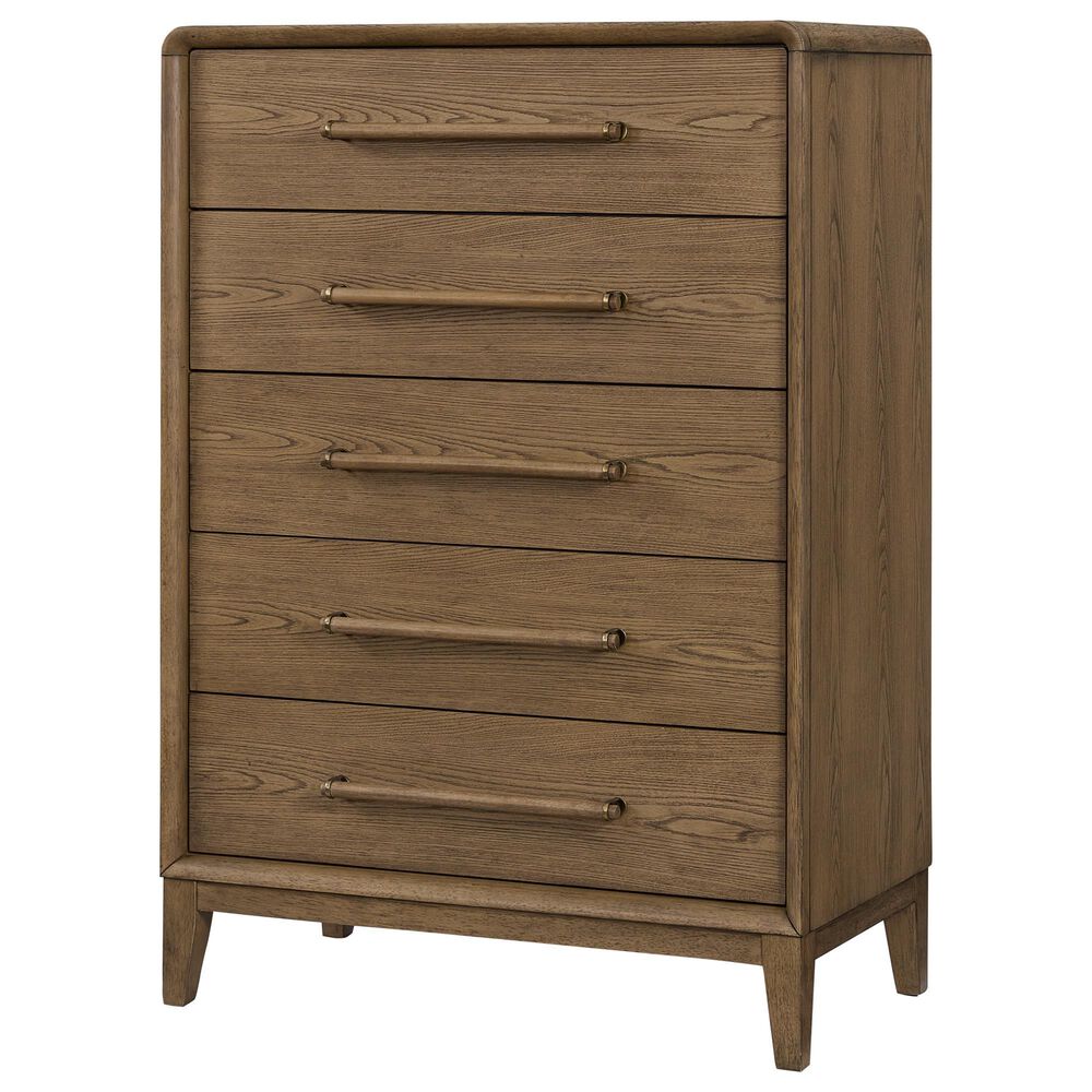 Sterling Timber Elure 4 Piece Twin Panel Bedroom Set in Latte, , large