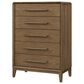 Sterling Timber Elure 4 Piece Twin Panel Bedroom Set in Latte, , large