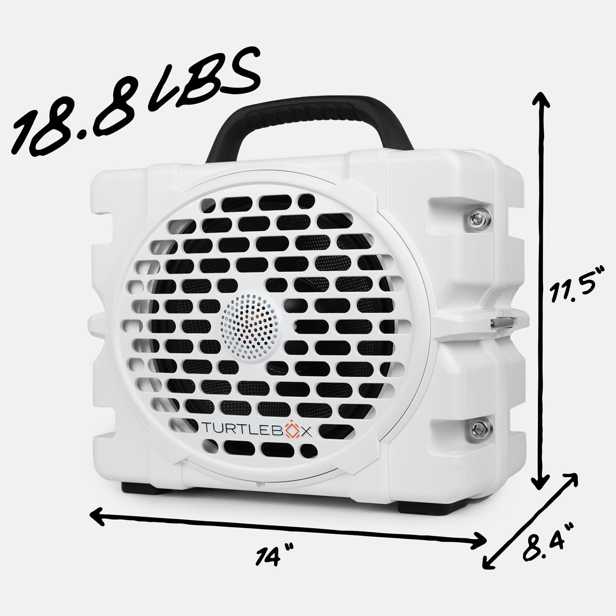 Turtlebox Audio Grande Outdoor Speaker in White