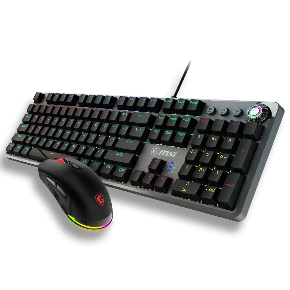 MSI Forge Red Switches Gaming Keyboard and Mouse Combo in Black, , large