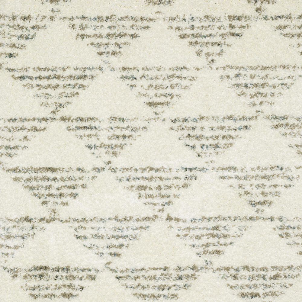 Oriental Weavers Axis Geometric 2&#39;3&quot; x 7&#39;6&quot; Ivory Runner, , large