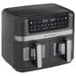 West Bend 10-Quart Dual Basket Air Fryer in Black, , large