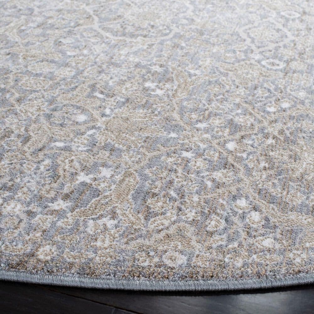Safavieh Webster WBS314G 6&#39;7&quot; Round Grey and Beige Area Rug, , large