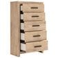 Ashley Sanginlane 5-Drawer Chest in Tan, , large