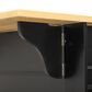 HOMLUX 51" Kitchen Island with Pull Out Trash Can Storage in Black, , large