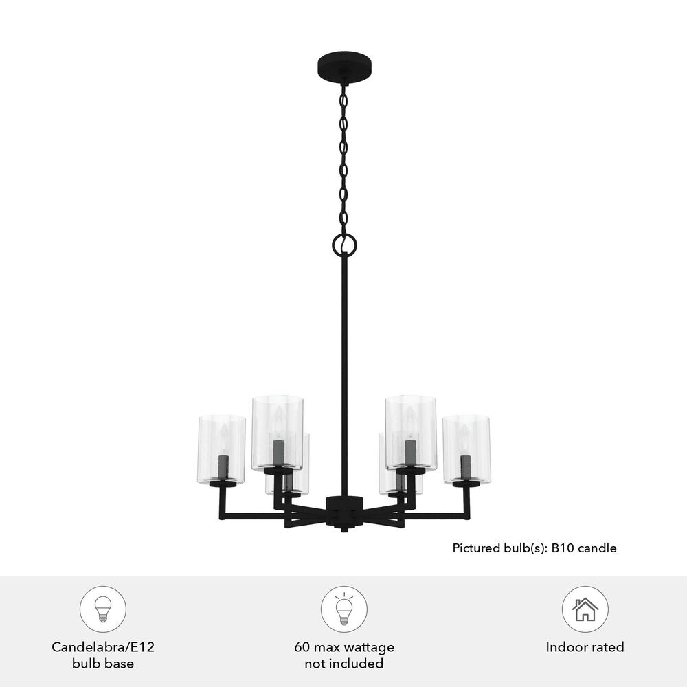 Hunter Kerrison 6-Light Chandelier in Natural Iron, , large
