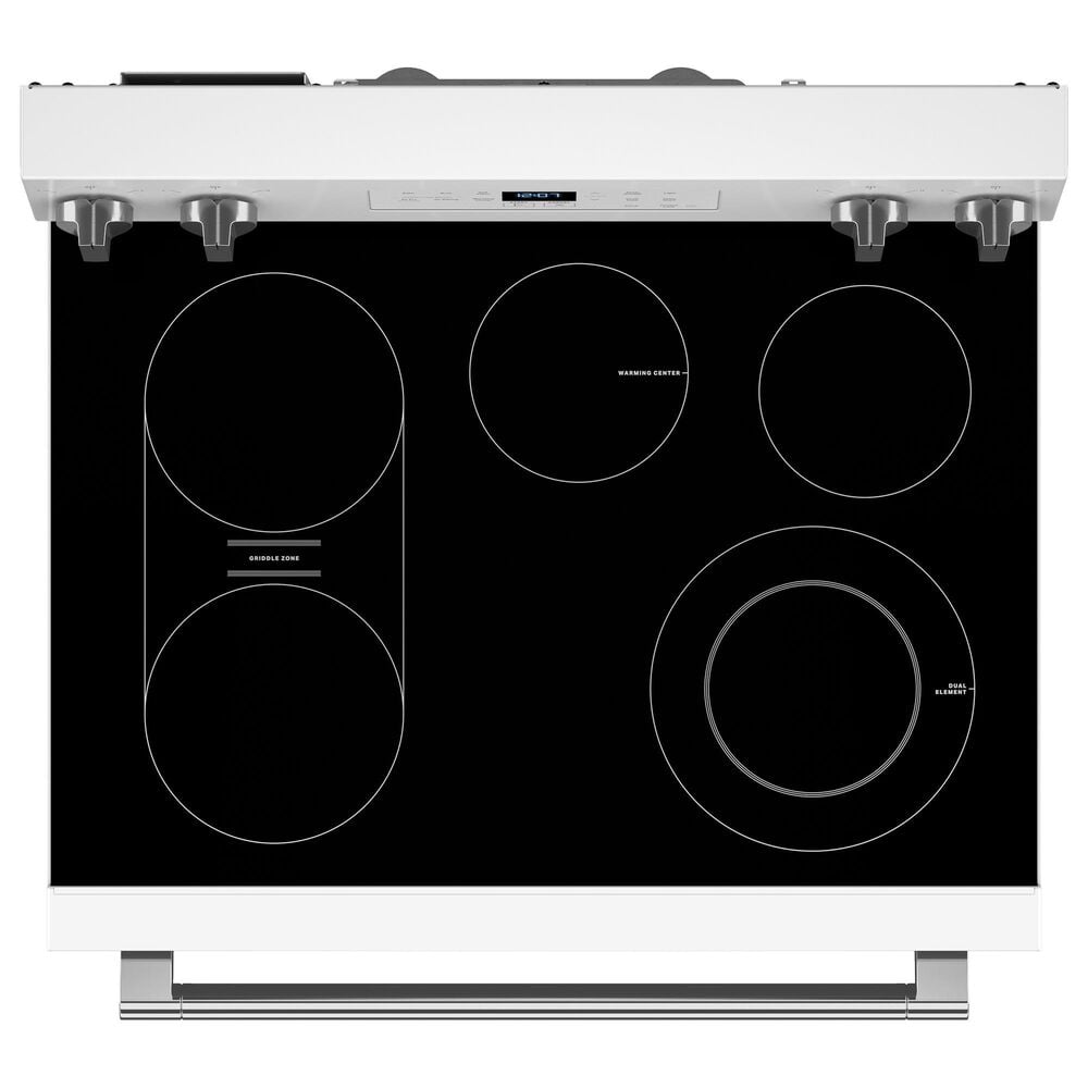 Maytag 5.3 Cu. Ft. Freestanding Electric Range with No Preheat Air Fry and Air Baking in White, , large