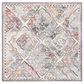 Safavieh Micro-Loop Oriental 5" Square Grey and Ivory Area Rug, , large