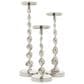 Maple and Jade Candle Holder in Polished Silver (Set of 3), , large