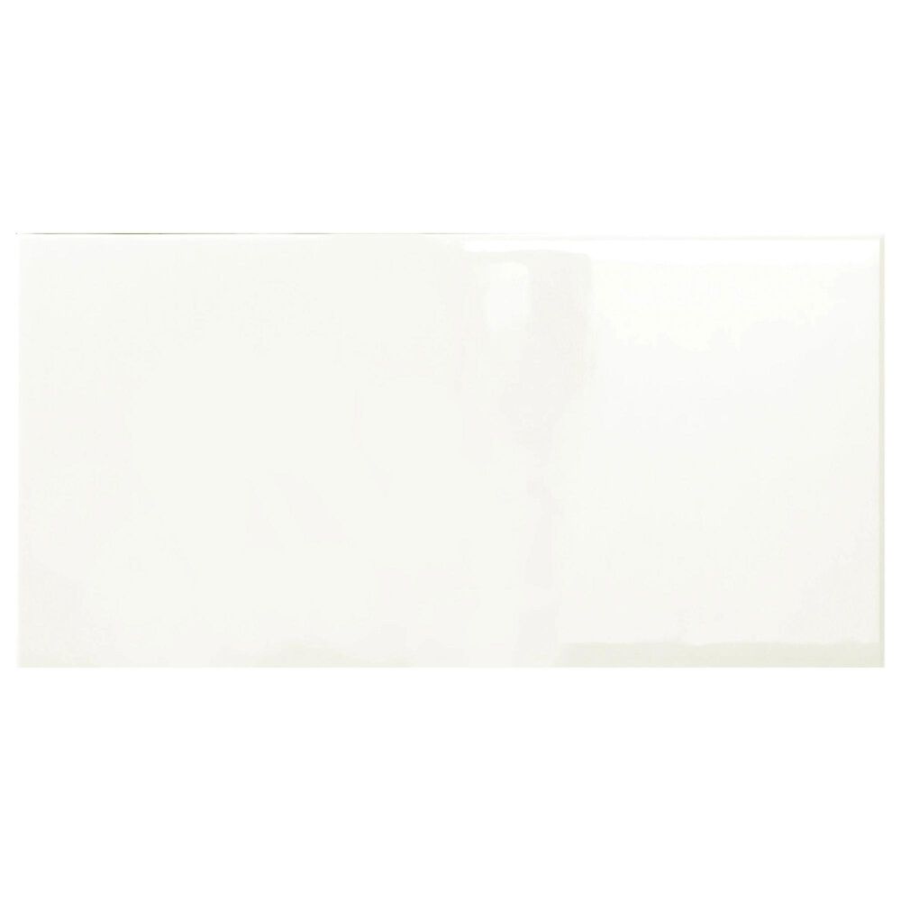 Emser Catch Ivory 4" x 10" Glossy Ceramic Tile, , large