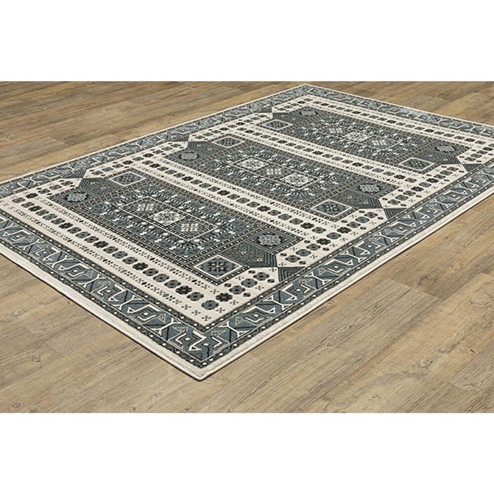 Oriental Weavers Raylan RAY01 6&#39;7&quot; x 9&#39;6&quot; Grey Area Rug, , large