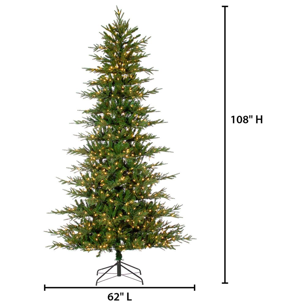 The Gerson Company 9&#39; Natural Cut Layered Fairfield Pine Tree in Green, , large