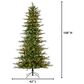 The Gerson Company 9" Natural Cut Layered Fairfield Pine Tree in Green, , large