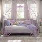 Furniture of America Carriage Twin Canopy Bed in Lilac, , large