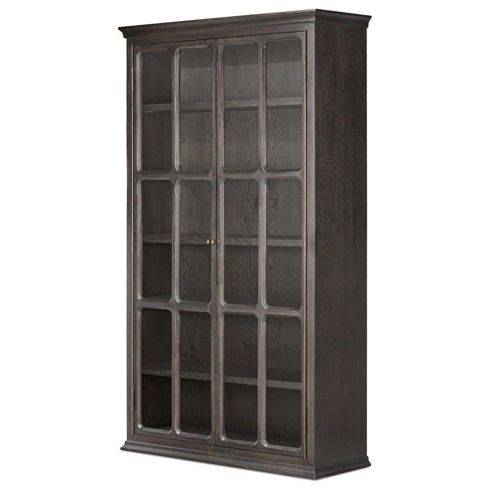 Four Hands Bolton Dawes China Cabinet in Smoked Black Oak, , large