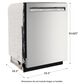 KitchenAid 24" Built-In Pocket Handle Dishwasher with FreeFlex 3rd Rack and Front Control in PrintShield Stainless Steel, , large