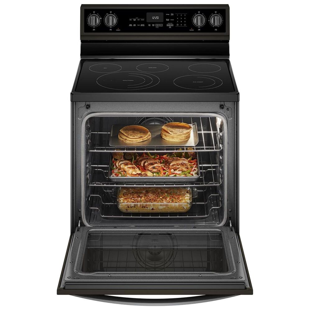 Whirlpool 30" FreeStanding Electric Range in Black Stainless Nebraska Furniture Mart