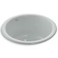 Kohler Porto Fino 18.5" Top-Undermount Single Bowl Bar Sinks in Ice Grey, , large