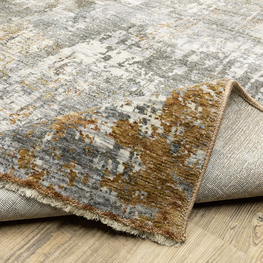 Oriental Weavers Hayden 9&#39;10&quot; x 12&#39;10&quot; Grey and Gold Area Rug, , large