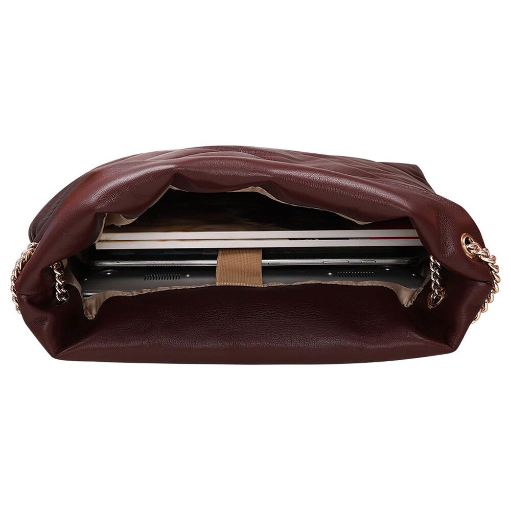 Sandy Lisa Cali Shoulder Bag in Burgundy, , large