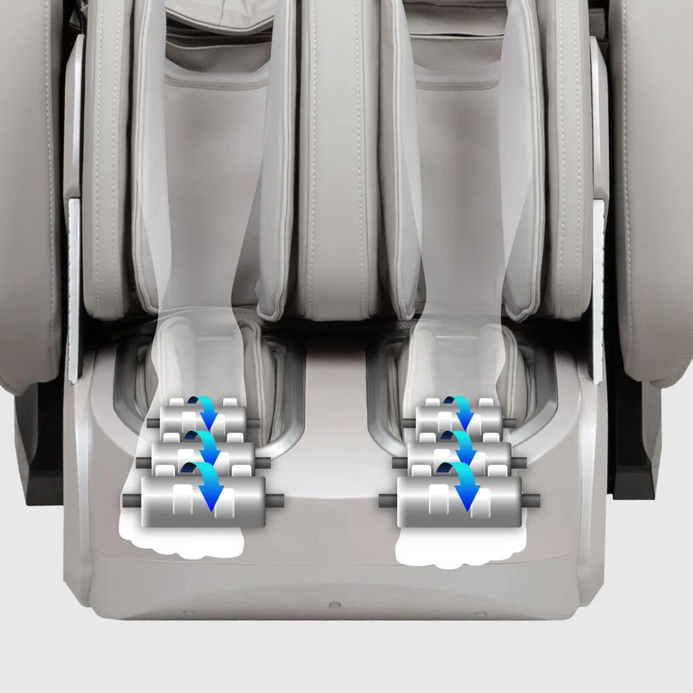 Osaki Advent 4D Power Zero Gravity Massage Chair with Spinning Calf Rollers in Taupe, , large