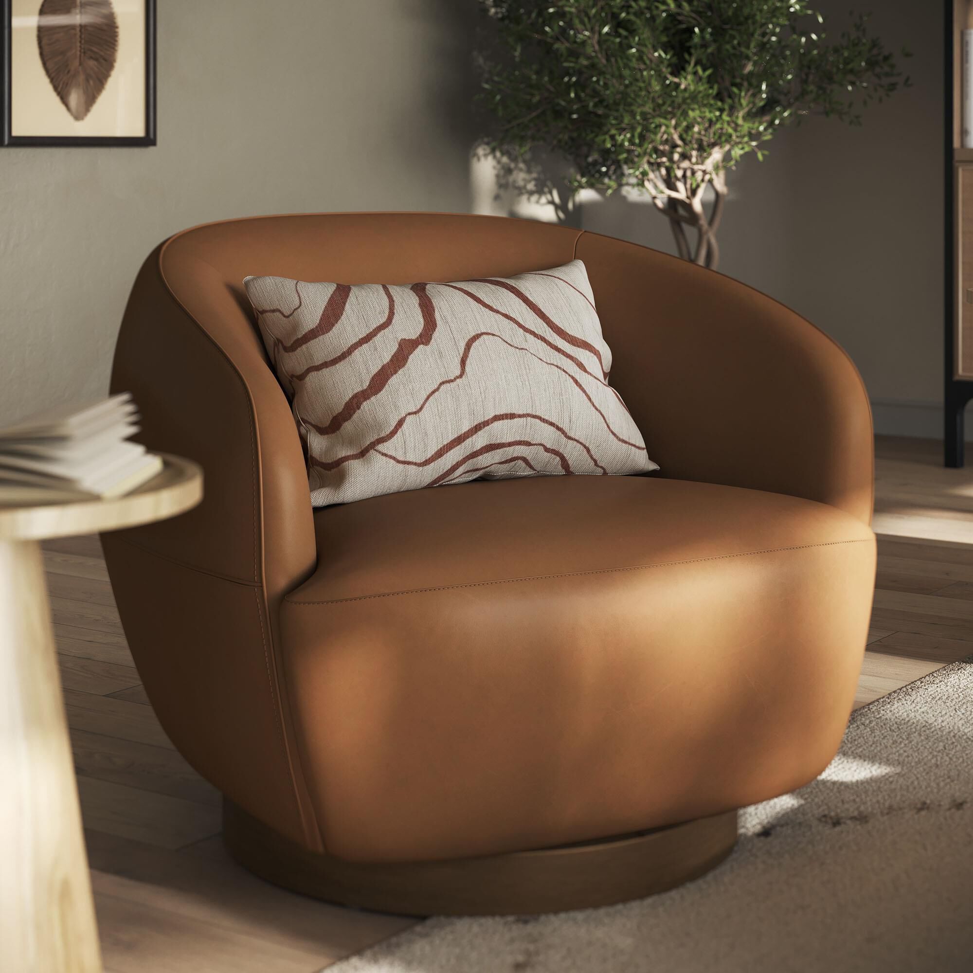 Swivel leather deals