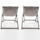 Hearth and Haven Nikki Outdoor Sling Chair with Pillow in Grey (Set of 2), , large