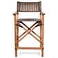 Home Trends & Design Solid Oak Folding Counter Stool in Antique Whiskey, , large