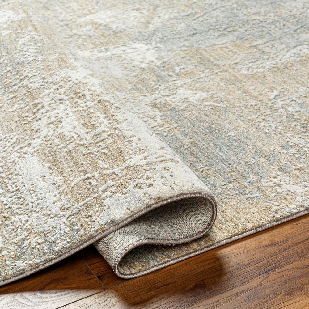 Surya Brunswick Cream, Light Gray, Charcoal, Light Brown, Mustard and Medium Brown 2' x 2'11" Area Rug, , large