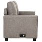 Primo International Drake Sofa Bed in Linen Dark Gray, , large