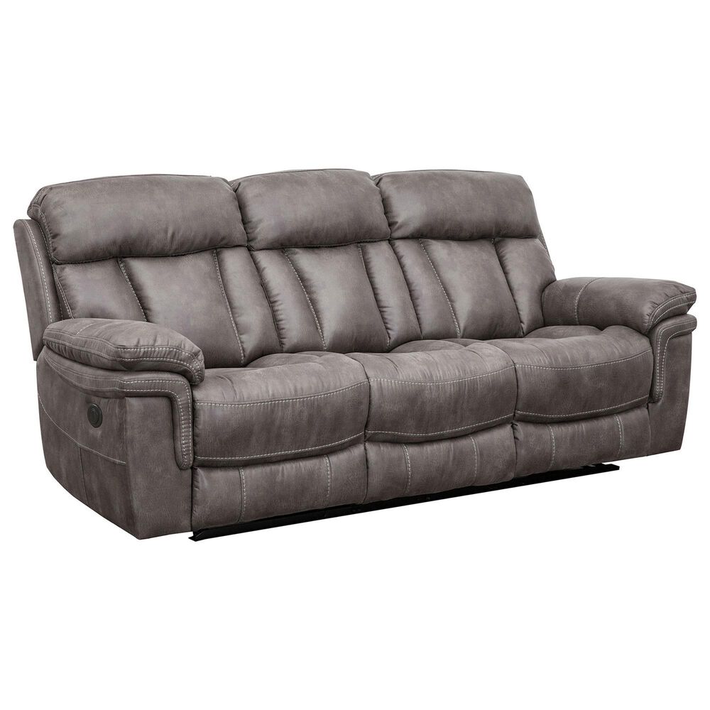 Blue River Estelle Power Reclining Sofa in Gunmetal, , large