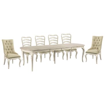 Kincaid Selwyn 7-Piece Oval Dining Set in Cottage White, , large