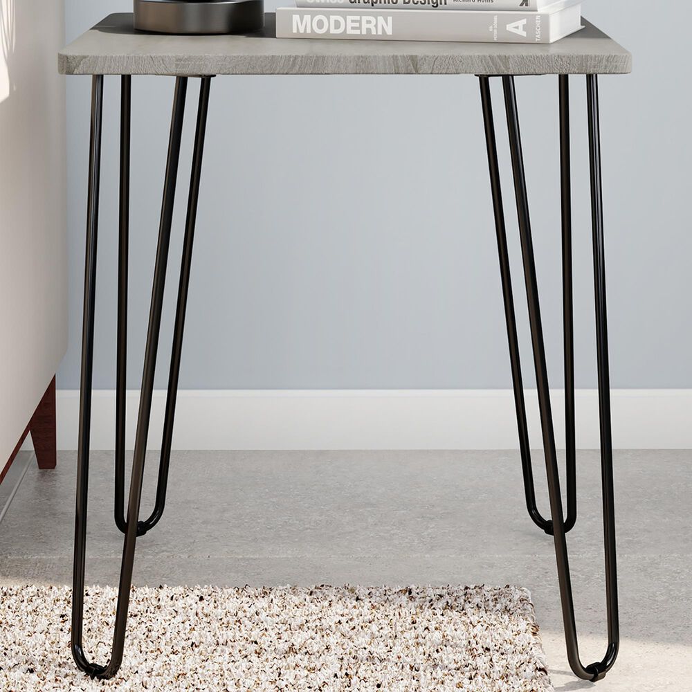 Timberlake Hastings Home End Table in Driftwood Gray, , large