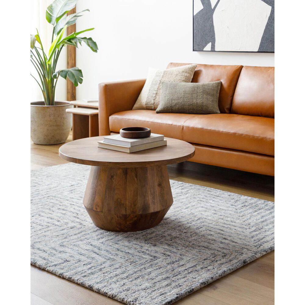 Surya Falcon Light Gray, Taupe and Dark Brown 8&#39; x 10&#39; Area Rug, , large
