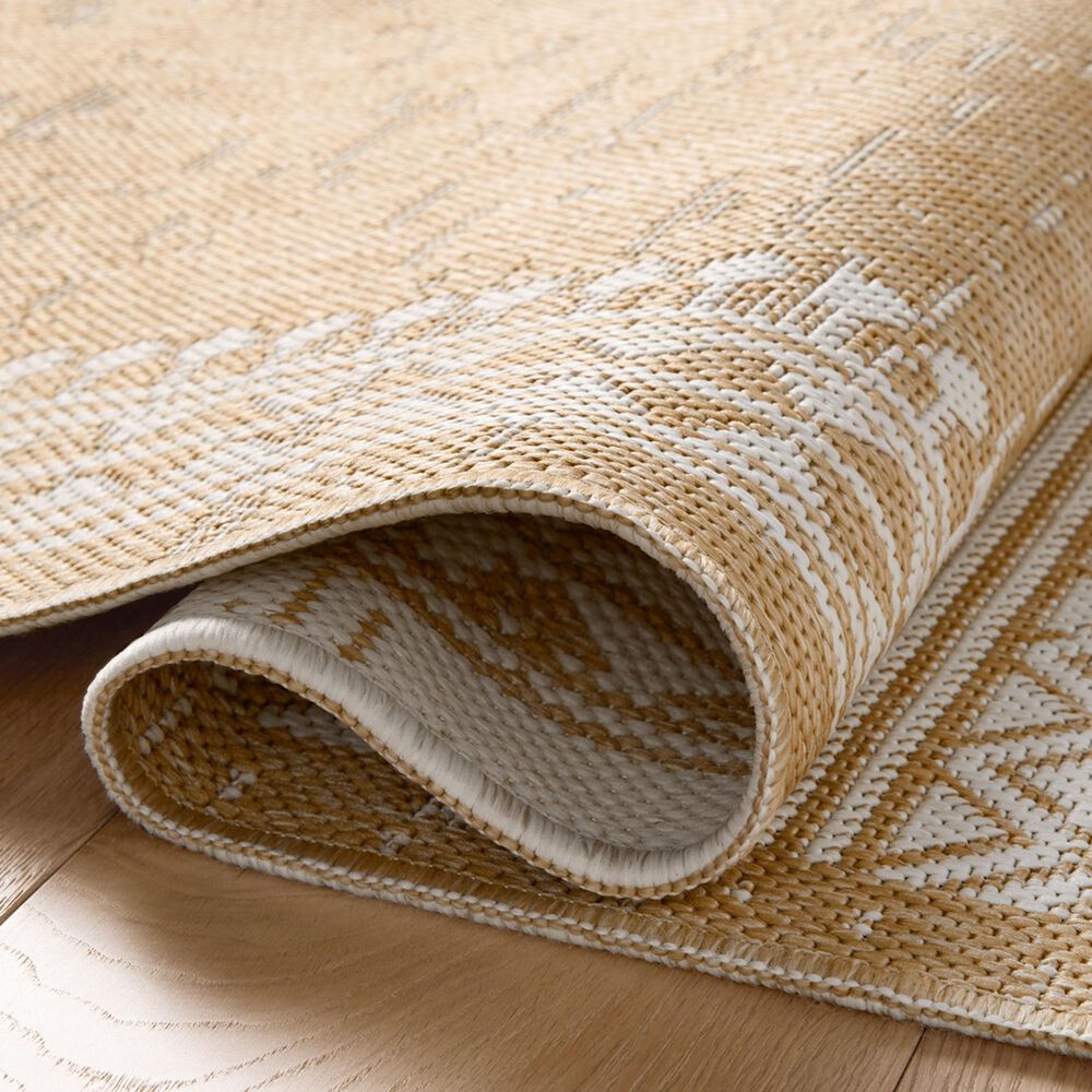Loloi Easton Ivory and Wheat 4&#39; x 6&#39; Indoor/Outdoor Area Rug, , large
