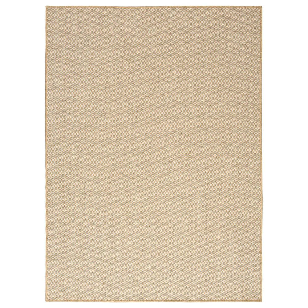 Nourison Courtyard Jute and Ivory 4&#39; x 6&#39; Indoor/Outdoor Area Rug, , large