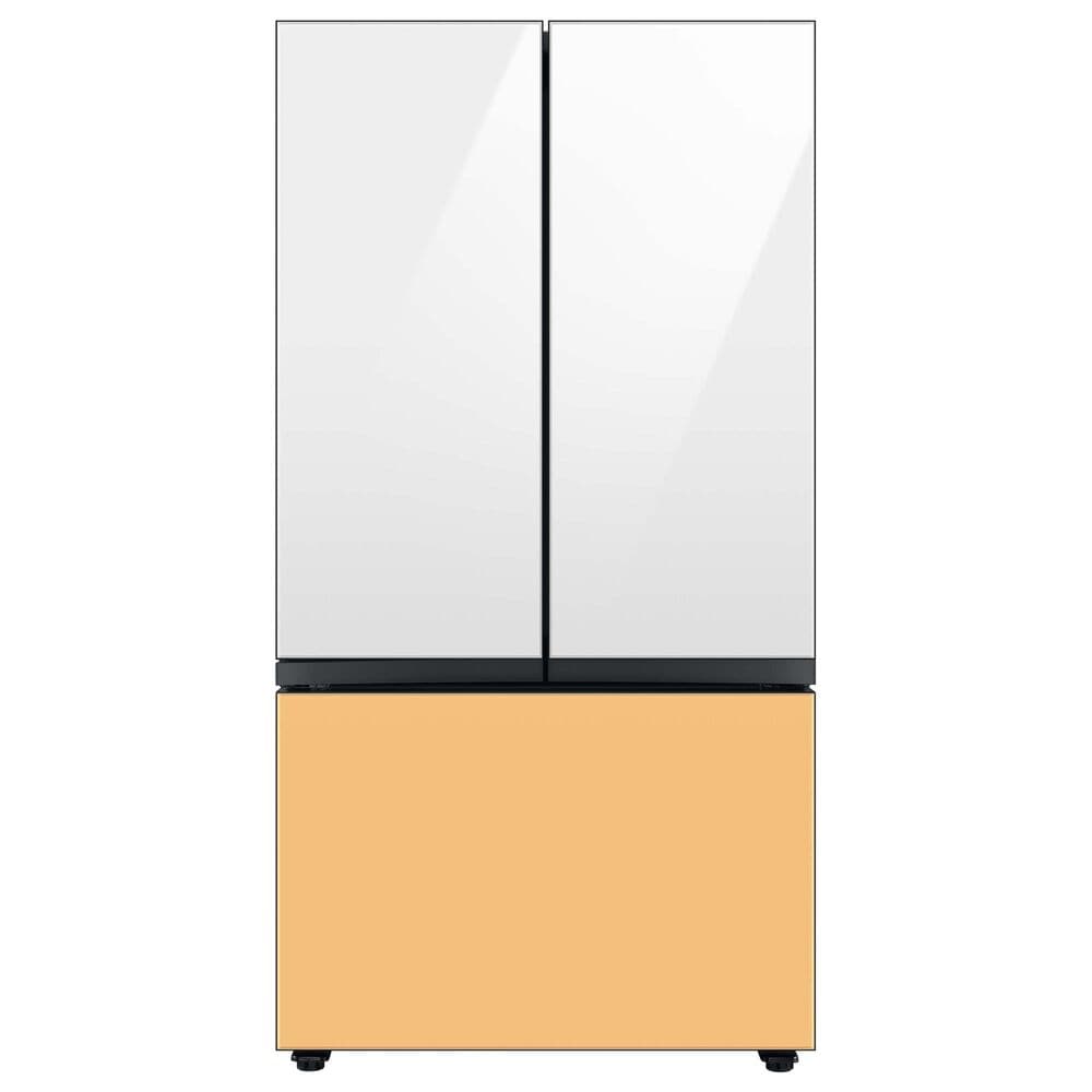 Samsung Bespoke Bespoke 3-Door French Door Refrigerator Top Panel in White Glass, , large