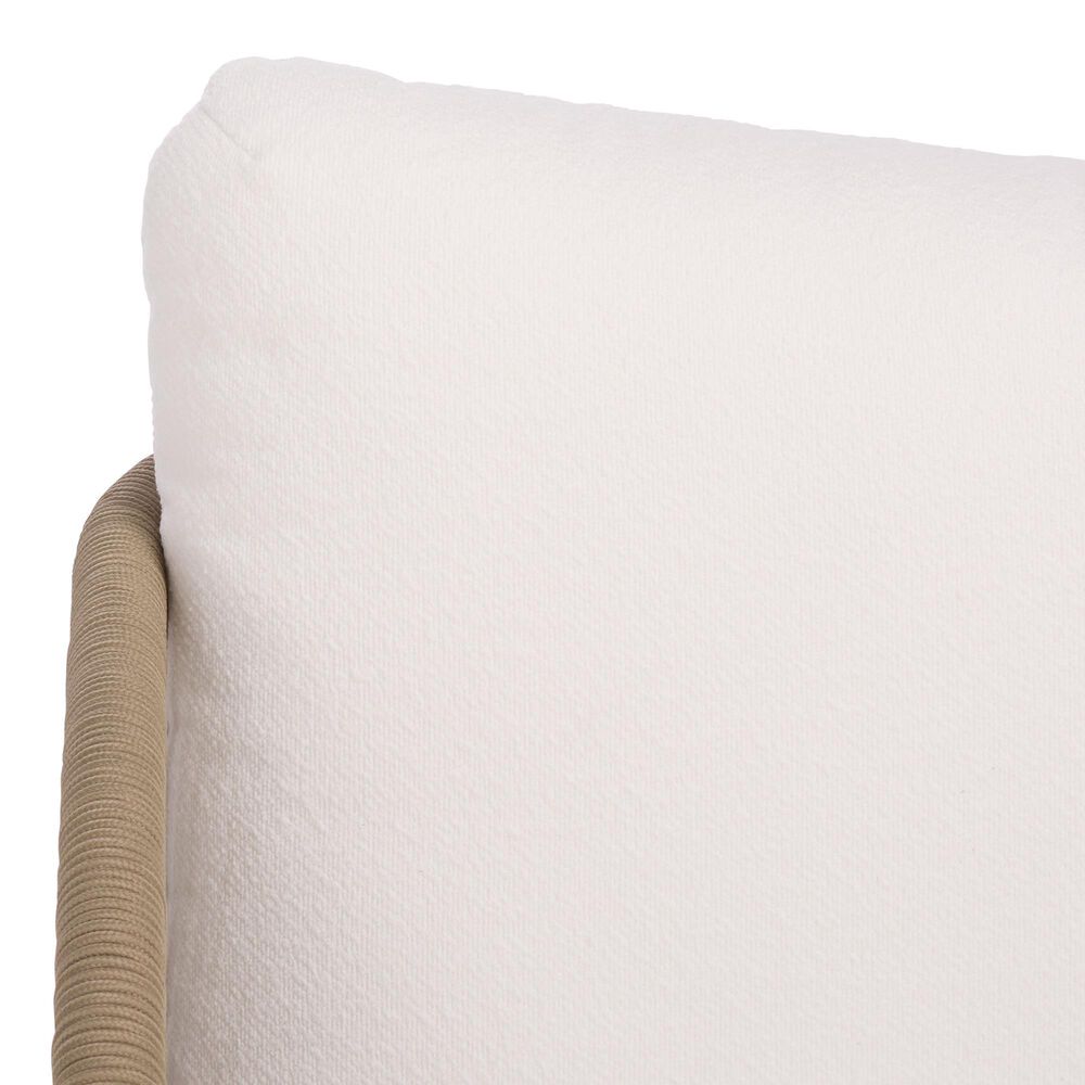 Safavieh Adelandra Outdoor Swivel Chair in White, , large