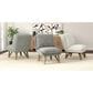 Golden Wave Furniture Emerson Armless Accent Chair in Cream, , large