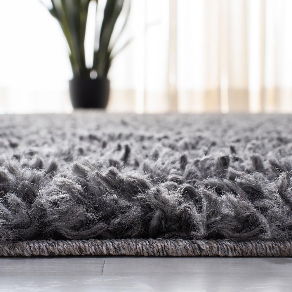 Safavieh August Shag AUG200H 2&#39; x 5&#39; Charcoal Area Rug, , large
