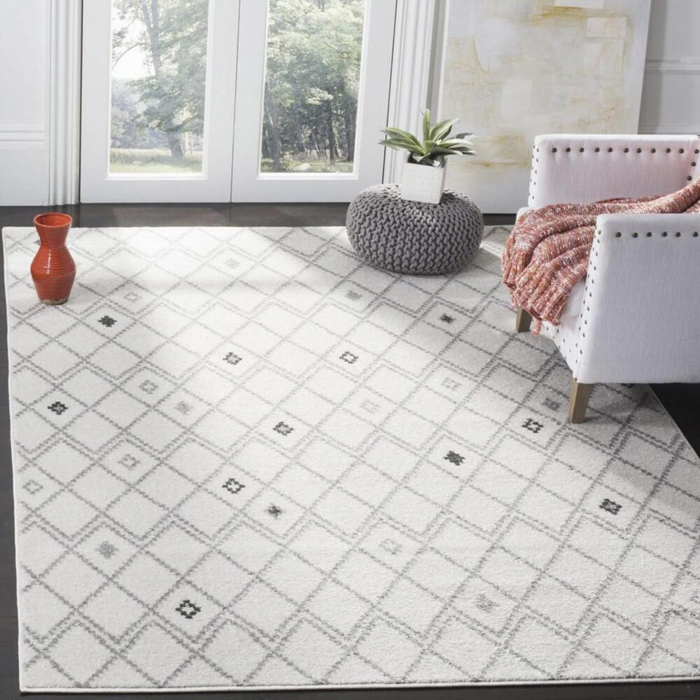 Safavieh Adirondack ADR132B 3&#39; x 5&#39; Ivory and Grey Area Rug, , large