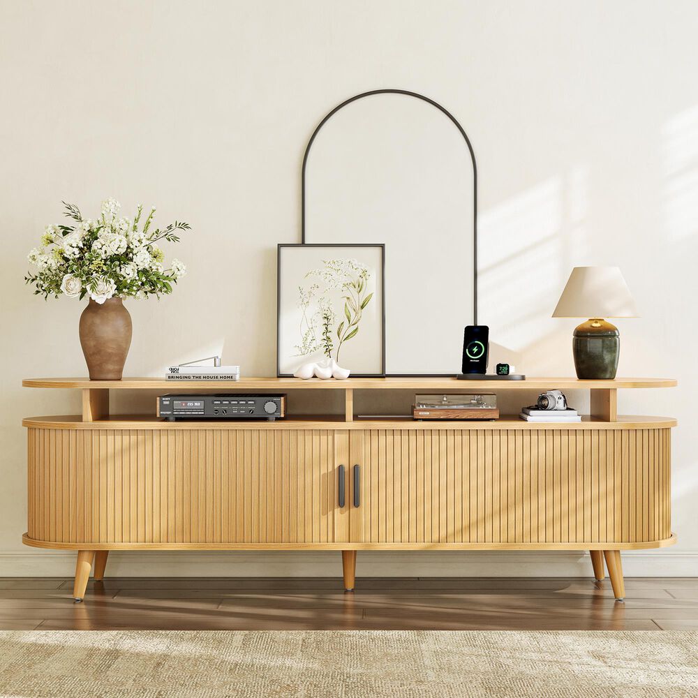 HOMLUX 70" TV Stand in Natural Stone, , large
