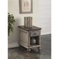 Flexsteel Plymouth Chairside Table in Whitewash, , large