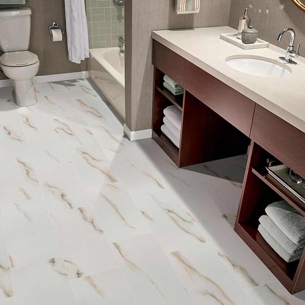 MS International Aria Bianco 24" x 48" Porcelain Tile, , large