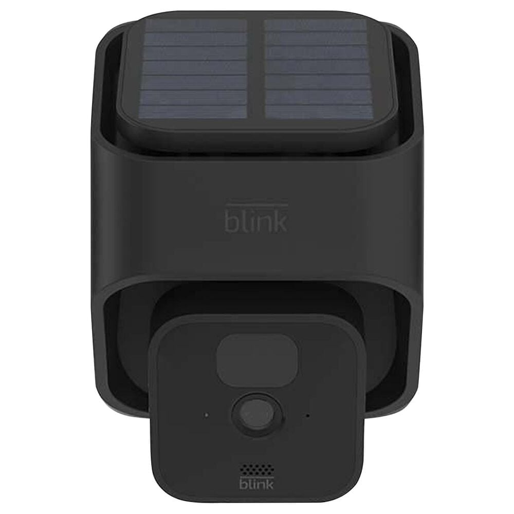 Blink Outdoor Add-On Camera + Solar Panel Charging Mount Smart Security Camera in Black, , large