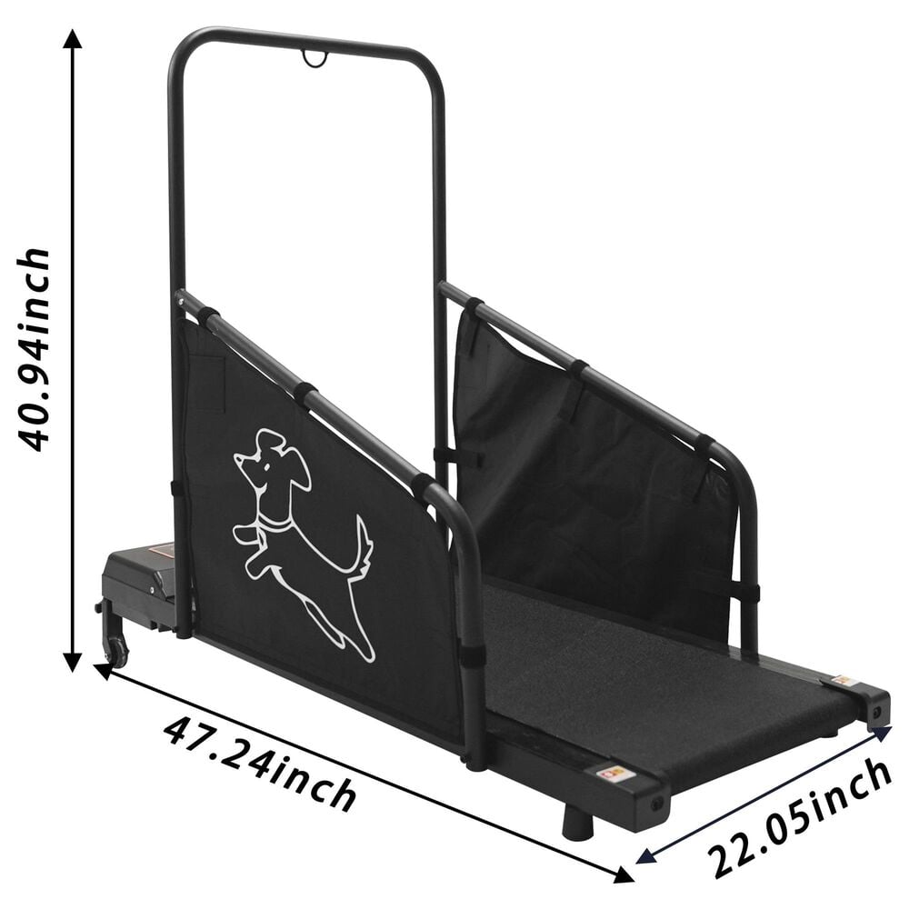 HOMLUX Dog Treadmill for Medium Dogs in Black, , large