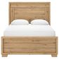 Ashley Galliden Queen Panel Bed and Two Nightstands in Light Brown, , large
