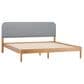 Walker Edison Annette King Platform Bed in English Oak, , large